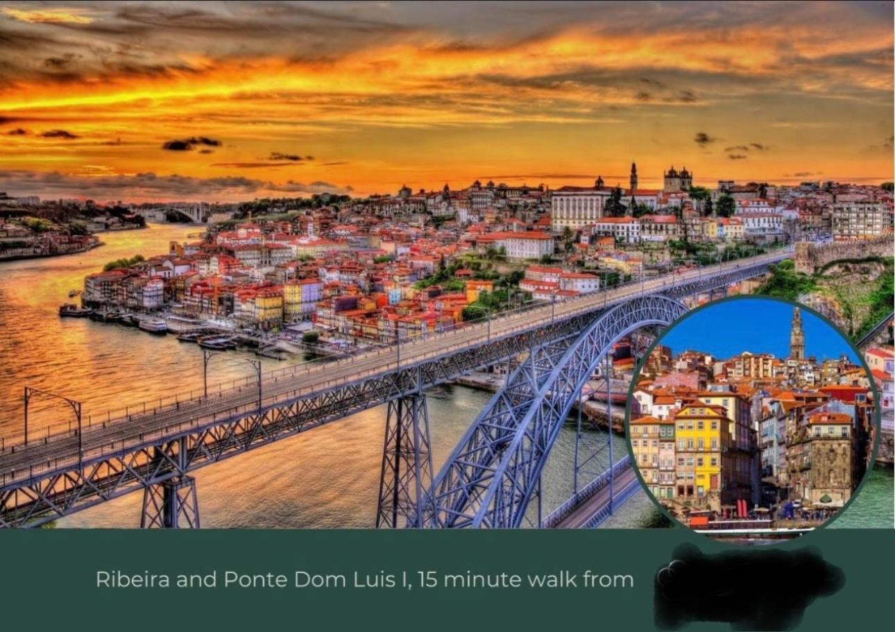 Amazing Studio Douro River Views Porto Luaran gambar